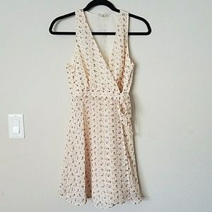 Faux Wrap Floral Dress